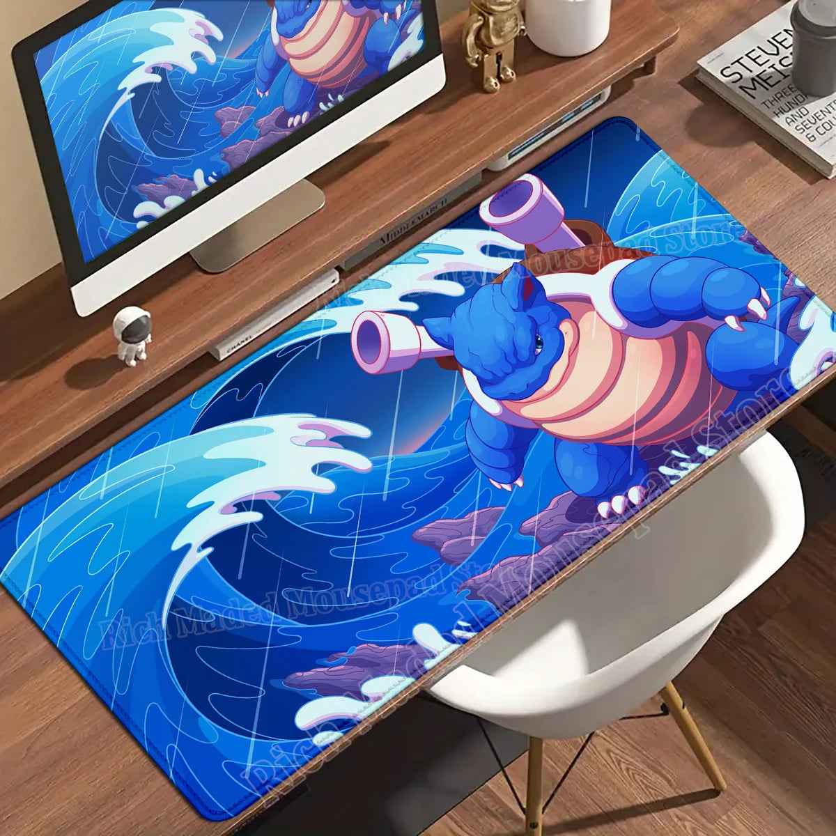 HD Gaming Keyboard Rug Laptop Japan Cool Anime Mouse Pad XXL P-pokemon Desk Mat PC Squirtles Gamer Cabinet Extended Mousepad Rug