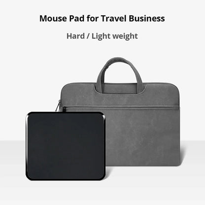 Hard Mouse Pad Small Mouse Pad for Travel Business Black Mousepad for Office Home Bed Sofa