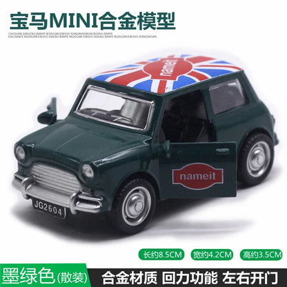 Cute Diecast Alloy Metal Car Bus Motor Tricycle Motorcycle Taxi Model Toy Children Birthday Gift