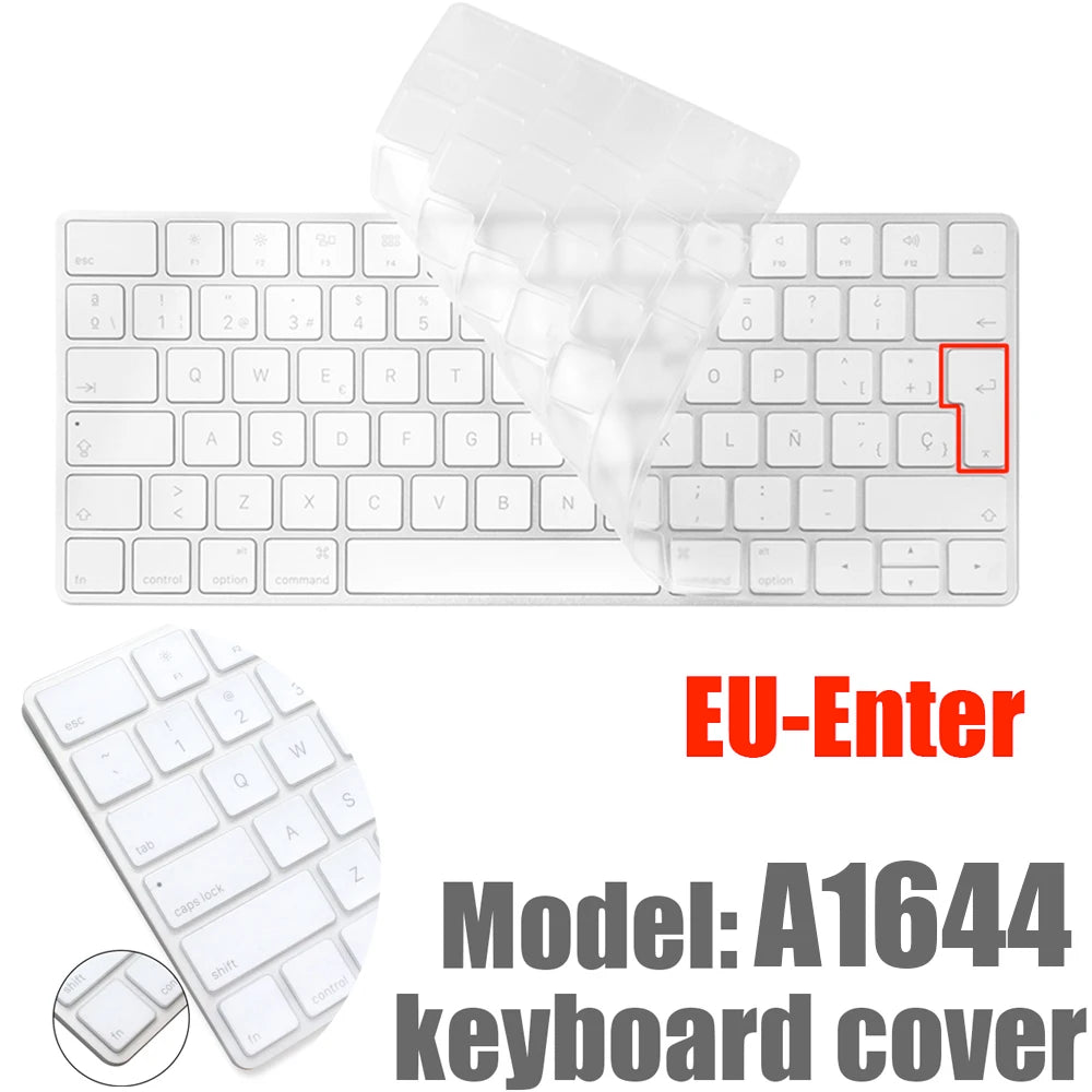 For 2021 iMac Wired Apple Keyboard A2449 A2450 A1243 A1843 MB110LL/B with Numeric Keypad Silicone keyboard Cover Protector Skin