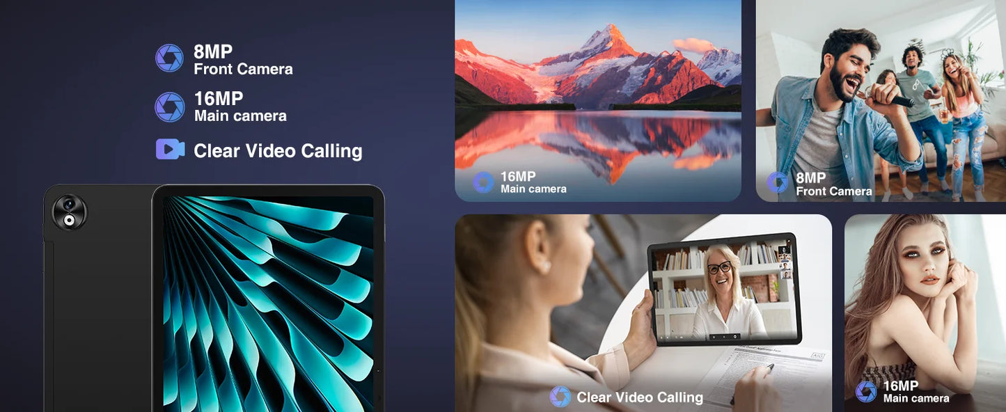 DOOGEE T40 Pro Tablet 12 ''IPS 2.4K 20GB(8 + 12) 512GB Android 14 Helio G99 6nm 10800mAh 18W Charge Quad Speaker 7.6mm ultra-thin