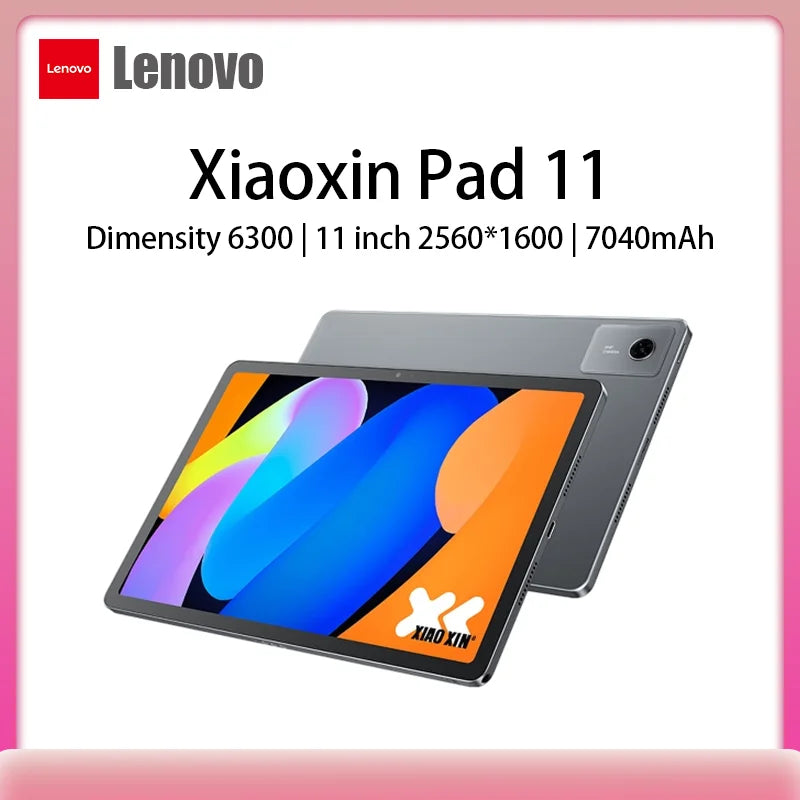 Global ROM Lenovo Xiaoxin Pad 11 2025 Tablet 128GB 256GB ROM MediaTek Dimensity 6300 11" 2.5K Screen 7040mAh WIFI Android Tab