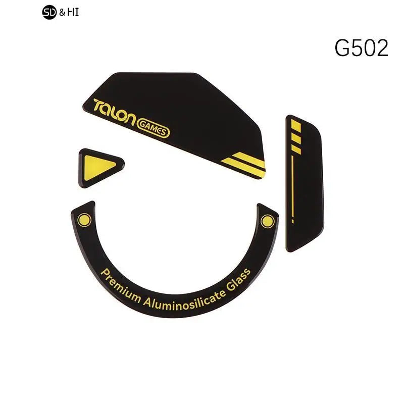 1Pack TALONGAMES Glass Mouse Skates Glide Feet Pads Mouse Feet Sticker for G502 G502X Pulsar X2/X2mini Rounded Curved Edges