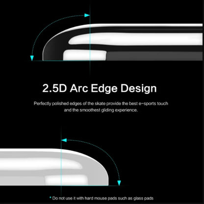 1 Set Glass Mouse Skates Glide Feet Skates Mouse Stickers Pad for Logitech G Pro Wireless GPRO X Superlight Rounded Curved Edges