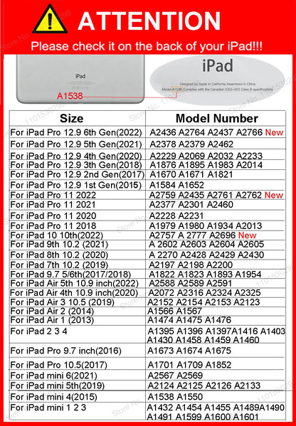 Pencil Holder Case for iPad Pro 11 2024 iPad A16 11th 10th 10.2 9th 8th Generation Cover for 2025 iPad Air 11" 5 4 10.9 Funda