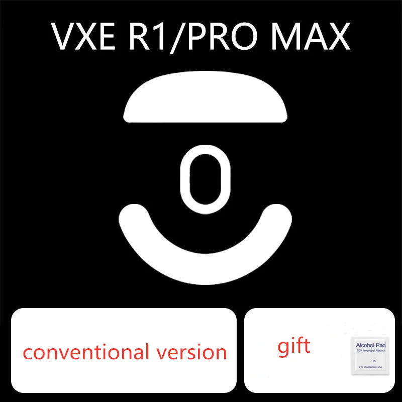 1 Set Ultraglide Mouse Skates For Dragonfly VGN VXE R1 PRO MAX SE Control Speed Mouse Feet ICE Version Mice Glides PTFE Feet