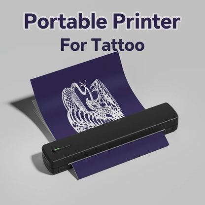 Mini A4 Tattoo Printer Portable Wireless Stencil Printer Tattoo Transfer Thermal Copier Comes