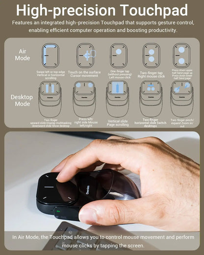 Cheerdots 2 Detachable Air Mouse Bluetooth Wireless Touchpad Laser AI Recording ChatGPT Mobile Presenter Remote Control Custom