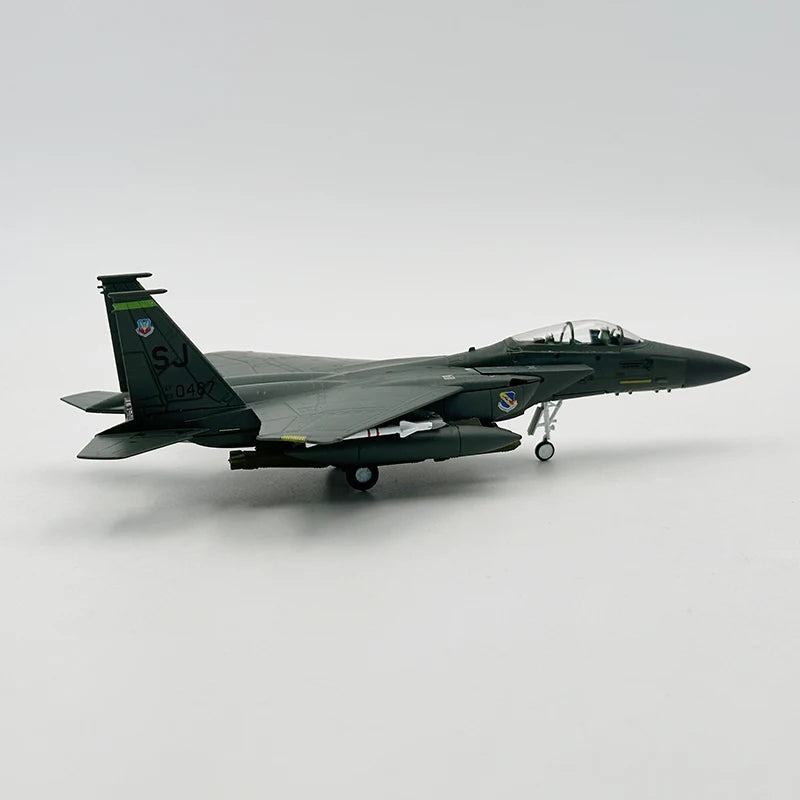 1/100 Scale Model Toy F-15E F15E F15 F-15 Strike Eagle Fighter USAF Diecast Metal Plane Model Toy For Collection-Gulf Version