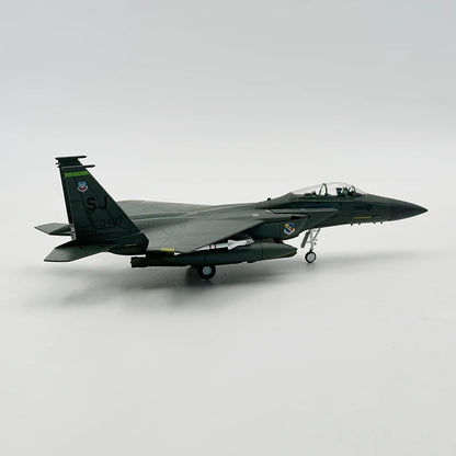 1/100 Scale Model Toy F-15E F15E F15 F-15 Strike Eagle Fighter USAF Diecast Metal Plane Model Toy For Collection-Gulf Version