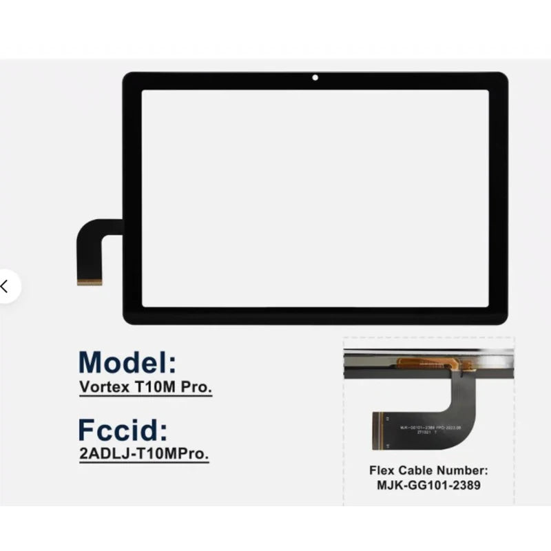 10.1 "8" Vortex Tab 10 T10M Pro Plus T10 Tablet Touch Screen Tab 8 External Screen Capacitive Digitizer Sensor Replacement