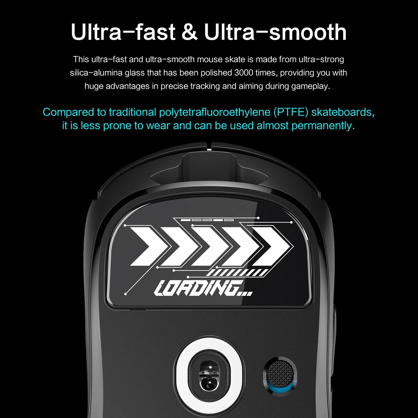 Glass Mouse Feet Sticker For Logitech G PRO X SUPERLIGHT Rounded Curved Edge Skates Glide Feet Suitable For FPS MOBA Games