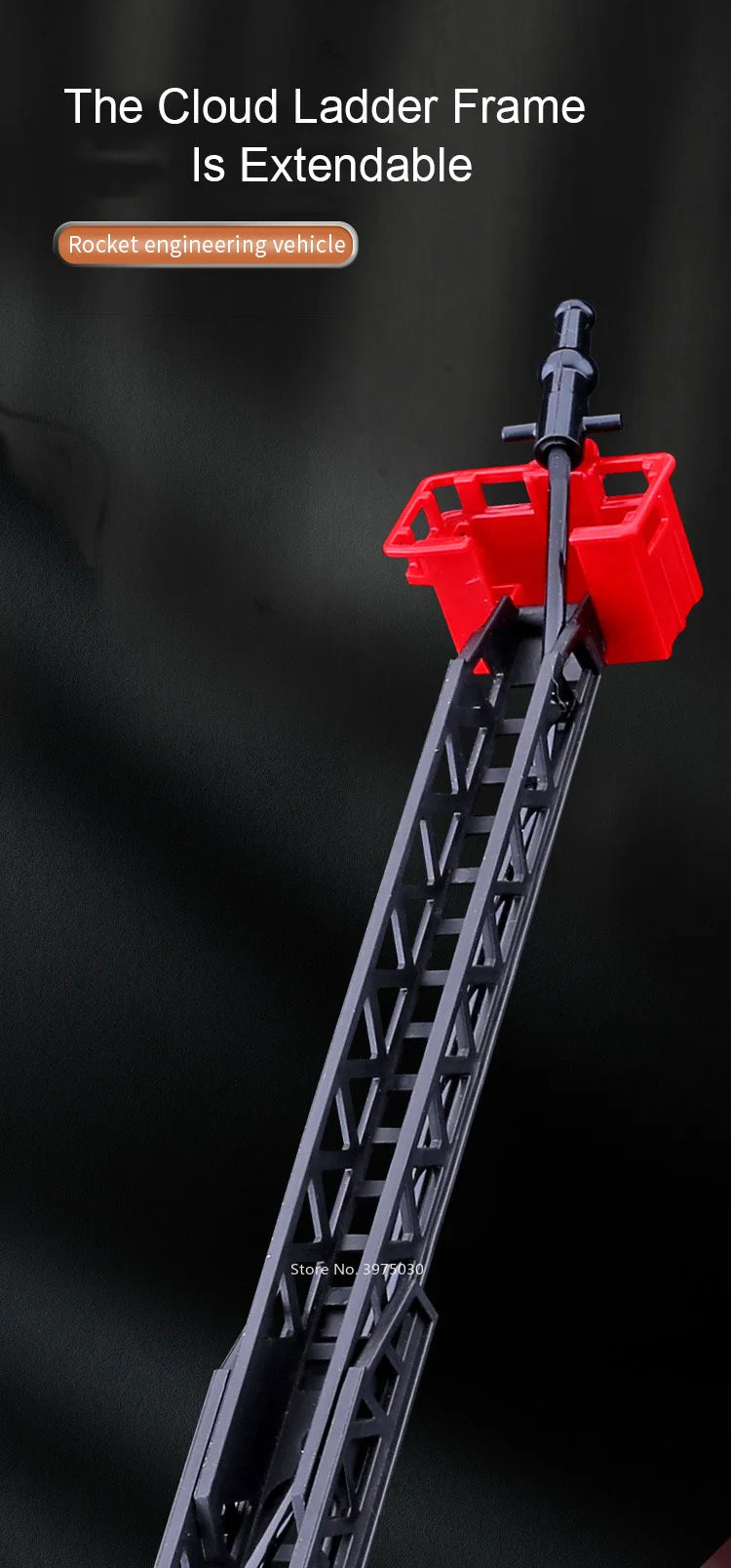 1/32 Fire Engine Car Toy Model with Sound Light Ladder Fire Truck Wheel Pull Back Sprinkler Rescue Vehicle Boys Decoration Gifts