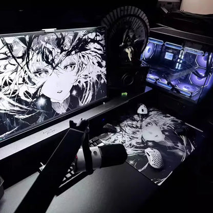Wallhack Sp-005 Awake Sora Glass Mouse Pad 450x400MM Large Size E-sports Gaming Desk Pad Photovoltaic Glass Mouse Pad Customized