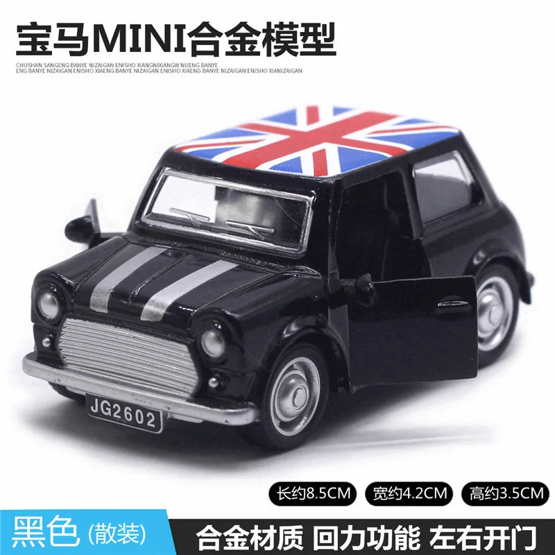 Cute Diecast Alloy Metal Car Bus Motor Tricycle Motorcycle Taxi Model Toy Children Birthday Gift