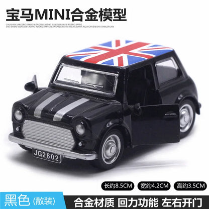Cute Diecast Alloy Metal Car Bus Motor Tricycle Motorcycle Taxi Model Toy Children Birthday Gift