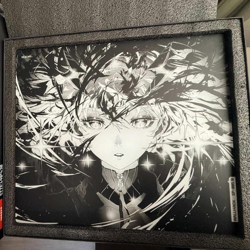 Wallhack Sp-005 Awake Sora Glass Mouse Pad 450x400MM Large Size E-sports Gaming Desk Pad Photovoltaic Glass Mouse Pad Customized