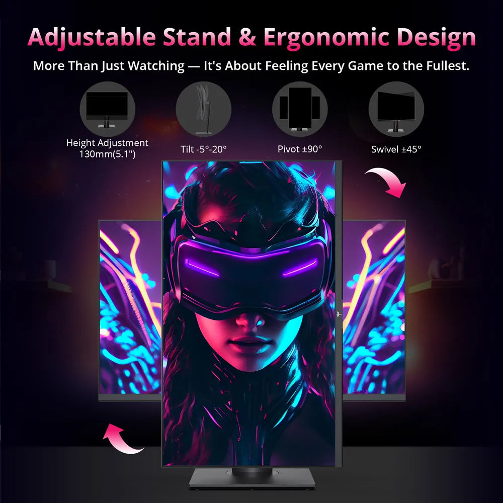 KTC H27P22S Gaming Monitor 27 inches Fast IPS 3840×2160 160Hz, AUO 7.0 FAST IPS, 1000:1 Contrast Ratio, ELED Backlight, HDR 400