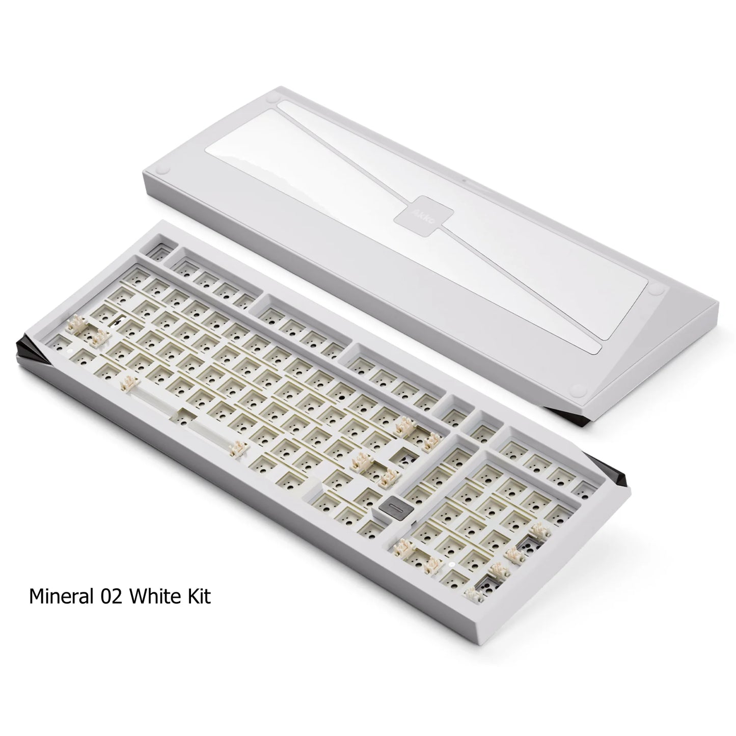 Akko Mineral 02 VIA Mechanical Keyboard/Barebone Kit Aluminum 102 Keys RGB Hot-swappable Tri-mode Wireless Custom Keyboard/Kit
