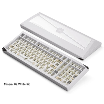 Akko Mineral 02 VIA Mechanical Keyboard/Barebone Kit Aluminum 102 Keys RGB Hot-swappable Tri-mode Wireless Custom Keyboard/Kit