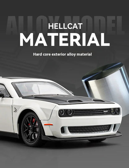 1:24 Dodge Challenger SRT Hellcat Redeye Super Muscle Car Alloy Metal Diecast Car Model Collecting Hobby Decorative Gift Friend