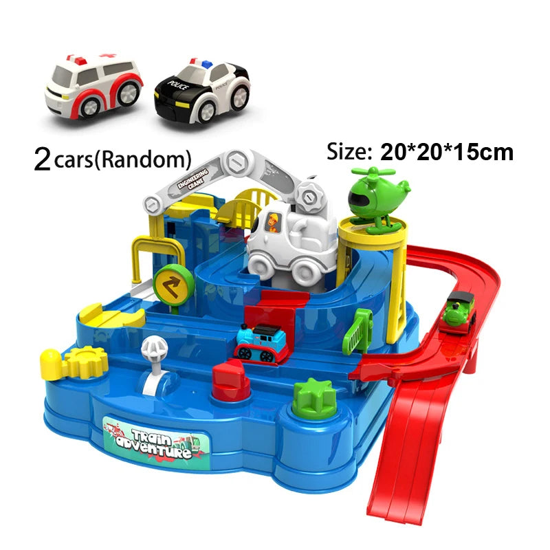 Car Train Track Sets Board Adventure Game Toy Interactive Boy Parking for Children 2 To 4 Year Old Kids Birthday Gift