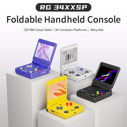 Anbernic RG34XXSP 3.4-Inch IPS Linux 64-bit Game Console H700 quad-core 1GB Retro Game Player HD-Connect To TV RG 34XXSP 3300mAH