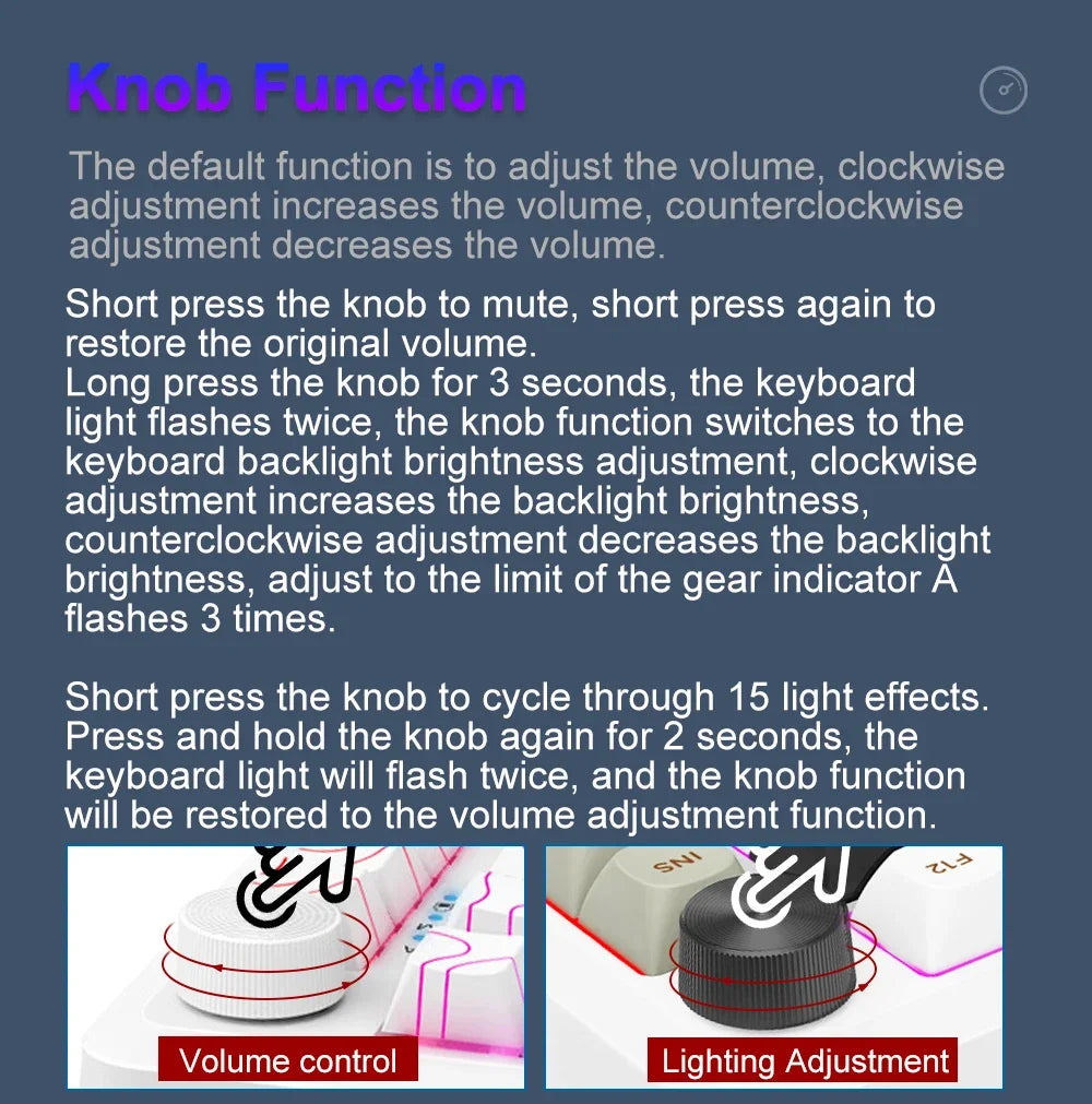 E-YOOSO Z82 RGB USB Mechanical Gaming Keyboard Support Bluetooth wireless 2.4G Wired 3 mode Gamer 82 Keys for Computer PC Laptop