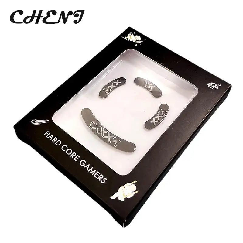 1Pack Glass Mouse Skates Glide Feet Pads Mouse Feet Sticker for G Pro Wireless Rounded Curved Edges