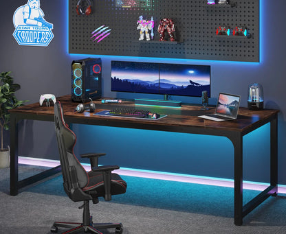 Tribesigns Modern Computer Desk 70.8 inch Large Executive Office Desk Study Writing Desk Workstation Computer Table