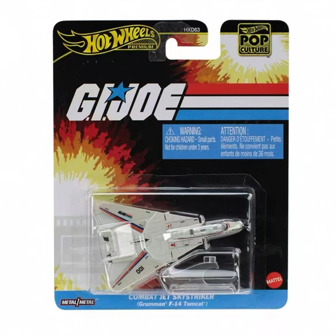 Genuine Hot Wheels Premium Car Pop Culture Toys Boys 1/64 Diecast Combat Jet Skystriker Vehicles Model Cars Birthday Toys Gifts