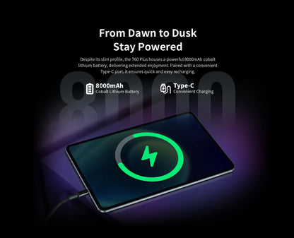 【World Premiere】Teclast T60 Plus 12" 90Hz 2K Display Android 14 L1 MTK Helio G88 6GB/128GB 8000mAh Battery 4G LTE Global Version