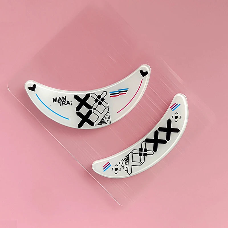 1Pack Glass Mouse Skates Glide Feet Pads Mouse Feet Sticker for G Pro Wireless Rounded Curved Edges