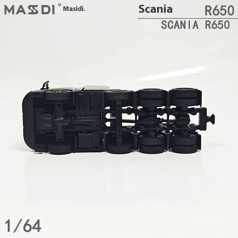 New In Stock Mesdi 1:64 Scania R650 Civilian Trailer Transport Vehicle Alloy Small Model Miniature Diecast Scania Custom Toy Gif