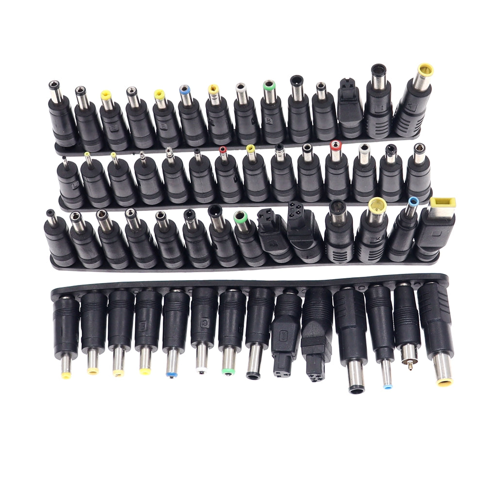 56pcs Universal Laptop AC DC Jack Power Supply Adapter Connector Plug for Lenovo Acer Toshiba HP Dell Notebook Cable Cord