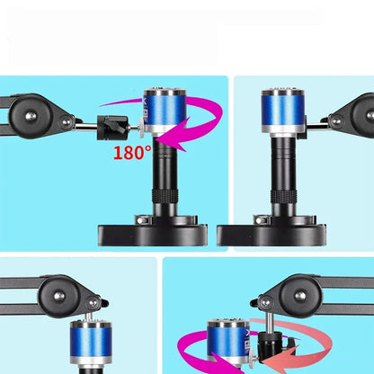 4K 48MP HDMI TYPE-C Microscope With 360° Adjustable Arm, 0-150X Magnification for Electronics Repair  EU/US/MX/Brazil Warehouse