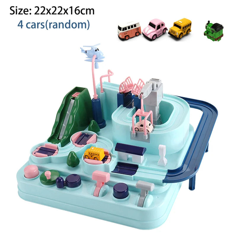 Car Train Track Sets Board Adventure Game Toy Interactive Boy Parking for Children 2 To 4 Year Old Kids Birthday Gift