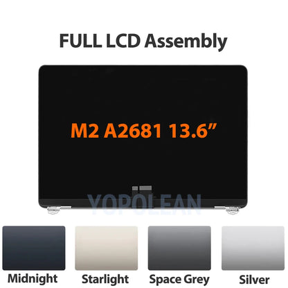 New LCD Screen Display For MacBook Air Retina 13" 15" A2681 A2941 A2337 A3113 A3114 A2179 A1932 LCD Screen Assembly Replacement