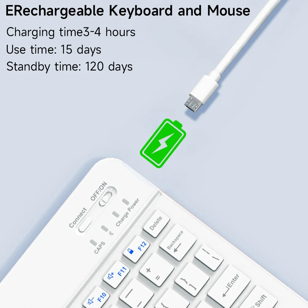 For Android iOS Windows Bluetooth Wireless Keyboard And Mouse For iPad Tablet Keyboard For Phone Tablet Wireless Keyboard Mouse