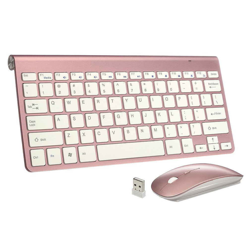 2.4Ghz Ultra-Thin Wireless Keyboard And Mouse Combo With USB Receiver Mouse Keyboard Set For Apple PC WindowsXP/7/8/10