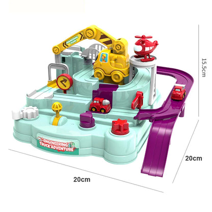 Car Train Track Sets Board Adventure Game Toy Interactive Boy Parking for Children 2 To 4 Year Old Kids Birthday Gift