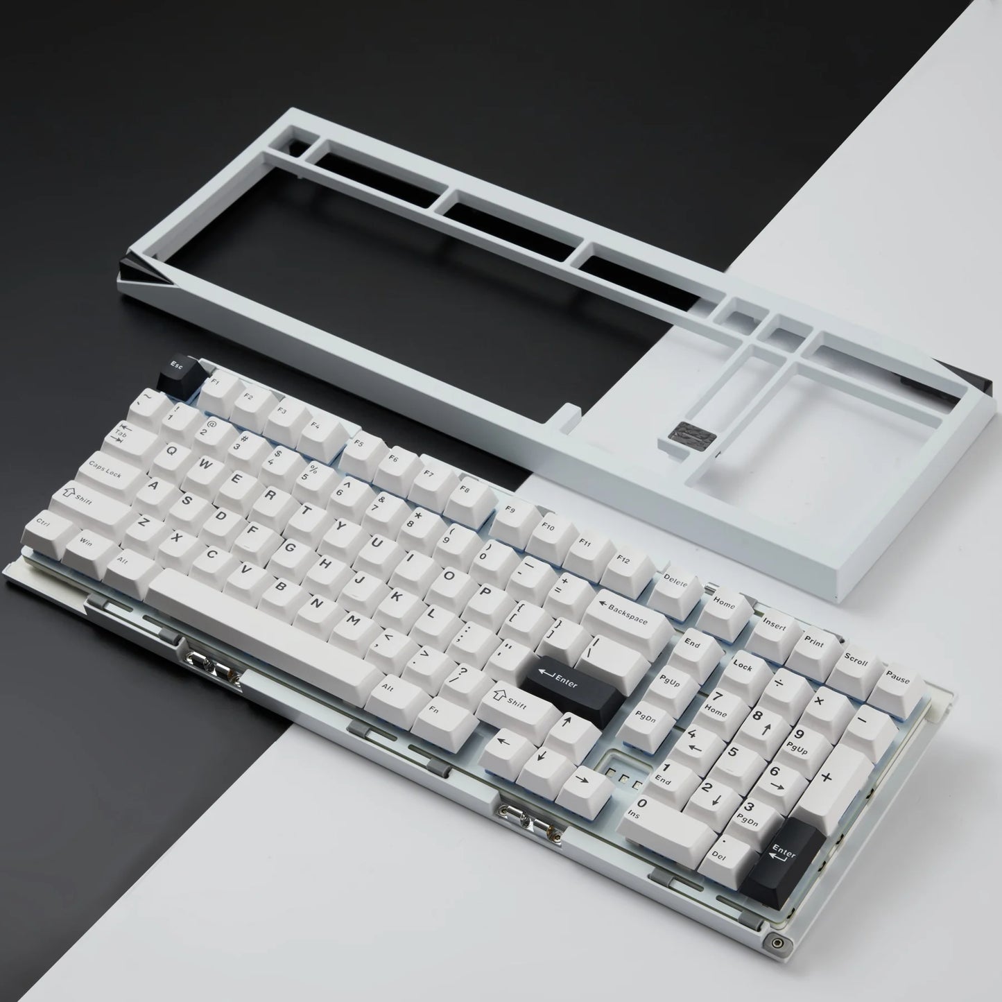 Akko Mineral 02 VIA Mechanical Keyboard/Barebone Kit Aluminum 102 Keys RGB Hot-swappable Tri-mode Wireless Custom Keyboard/Kit