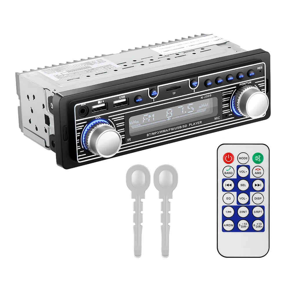 Car Radio MP3 Player Bluetooth-compatible FM Audio Stereo Receiver with Remote Control Autoradio Electronics Accessories