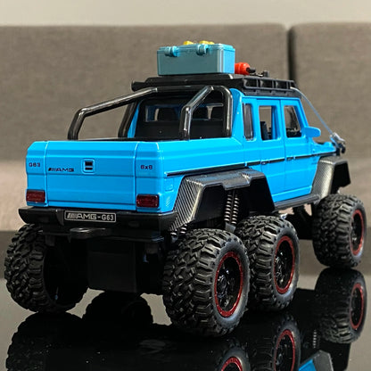 1:24 Benz G63 6*6 Adventure Edition Off Road SUV Alloy Metal Diecast Model Car Indoor Simulation Ornaments Birthday Gifts Friend