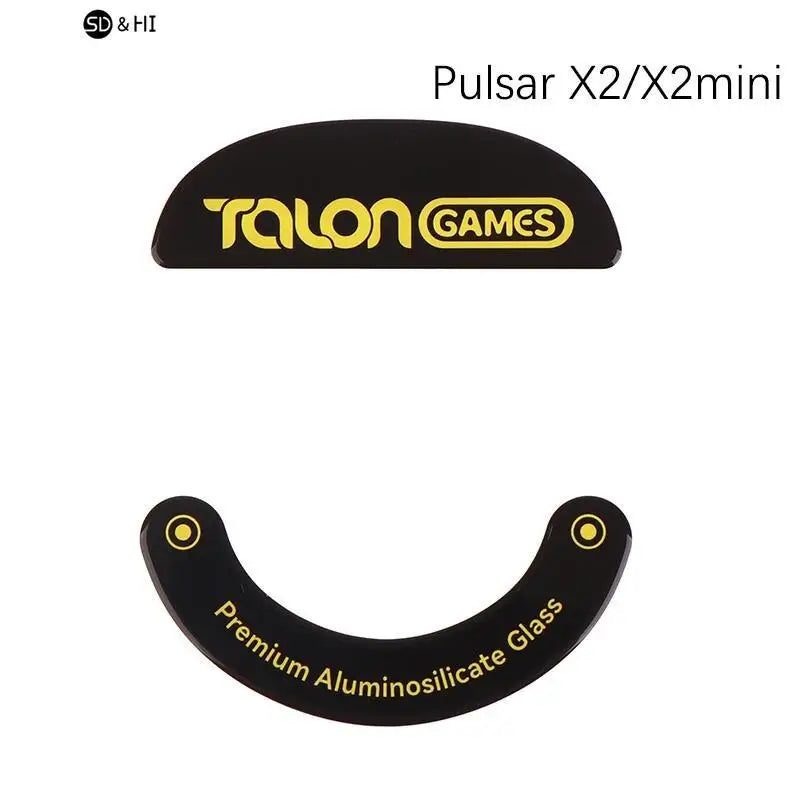 1Pack TALONGAMES Glass Mouse Skates Glide Feet Pads Mouse Feet Sticker for G502 G502X Pulsar X2/X2mini Rounded Curved Edges
