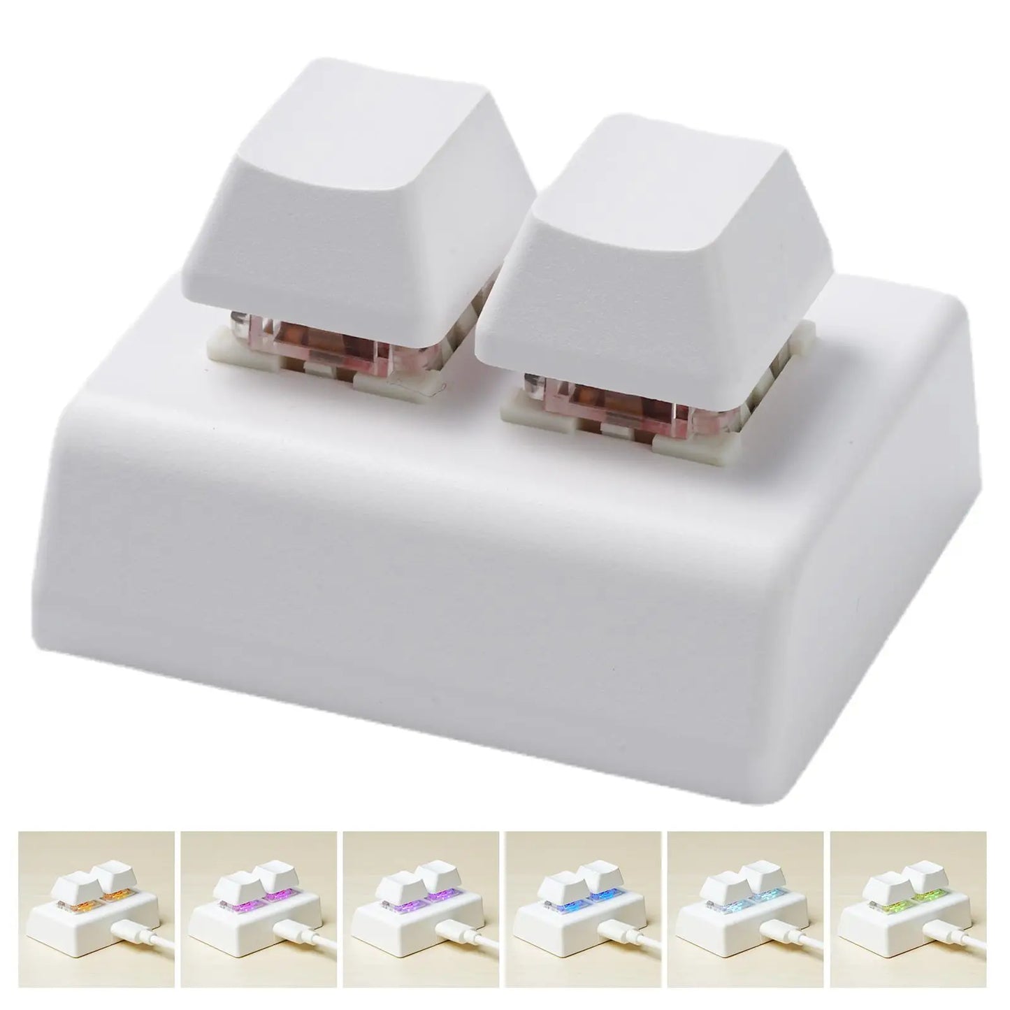 OSU 2 Keys Macro Programming Keyboard RGB Mini Custom Gaming  Keyboard For Linux/ MacOS /Android /Raspberry Pi