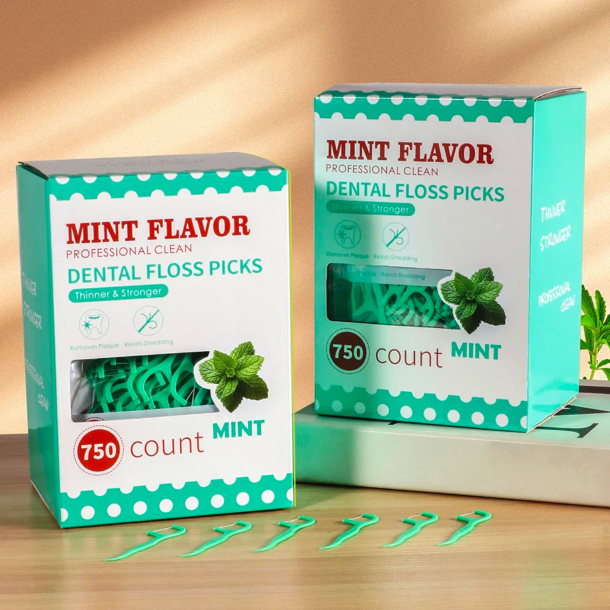 Mint dental floss stick - home portable disposable care dental floss stick - oral care - deep cleaning - interdental cleaning