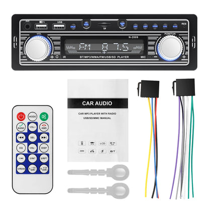 Car Radio MP3 Player Bluetooth-compatible FM Audio Stereo Receiver with Remote Control Autoradio Electronics Accessories