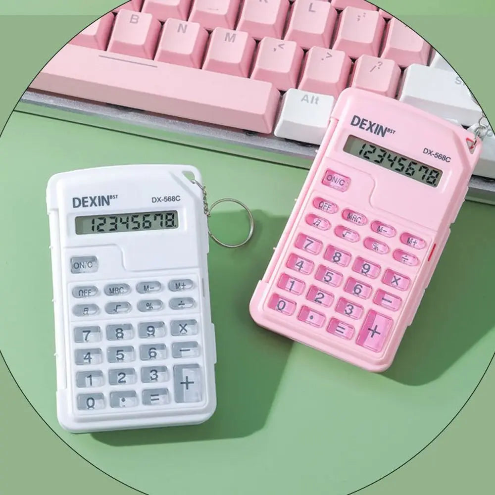 Flip Cover Calculator Mini Portable Math Calculator For Office Accounting School Students
