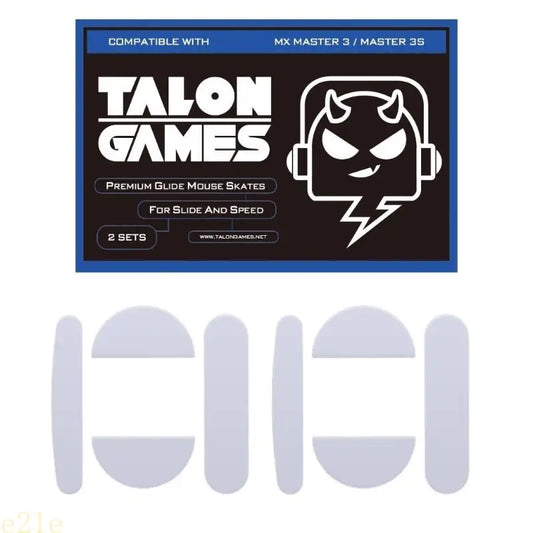 2Set Mouse Skates Glide Feet Pads Mouse Feet Sticker for MX Master 3 / 3S Mouse Rounded Curved Edges Mouse Feet